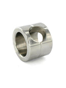 Rimba Bondage Play - Ball Stretcher RVS 4.5 cm Hoog 480 gram - Met Inbus Sleutel