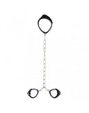 Rimba Bondage Play - Boeienset - Hals en Handboeien Combinatie met Metalen Ketting