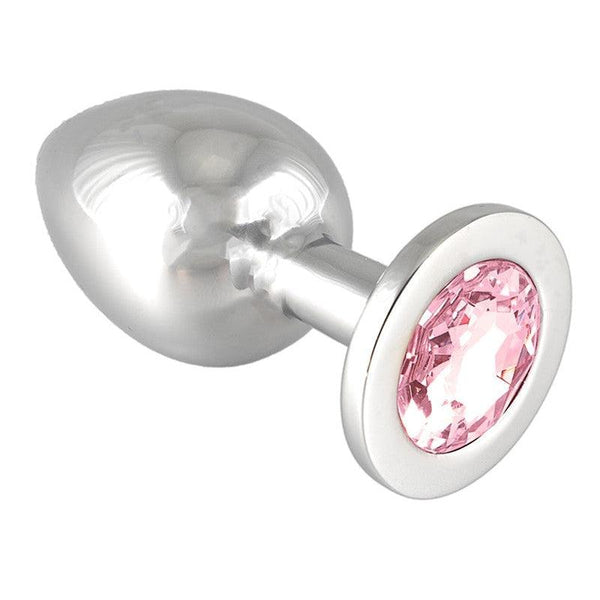 Rimba Bondage Play - Buttplug Groot Met Roze Kristal