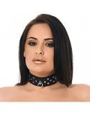 Rimba Bondage Play - Collar Met Rivets 4 cm Breed