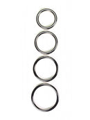 Rimba Bondage Play - Gegoten Metalen Cockring 8 mm dik - 6 Verschillende Diameters