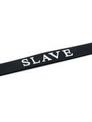Rimba Bondage Play - Halsband - Halsbandje Met Tekst SLAVE - Siliconen - Collar