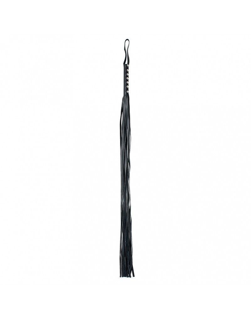 Rimba Bondage Play - Leren Flogger Zweep Met 12 strengen - 105 cm lang