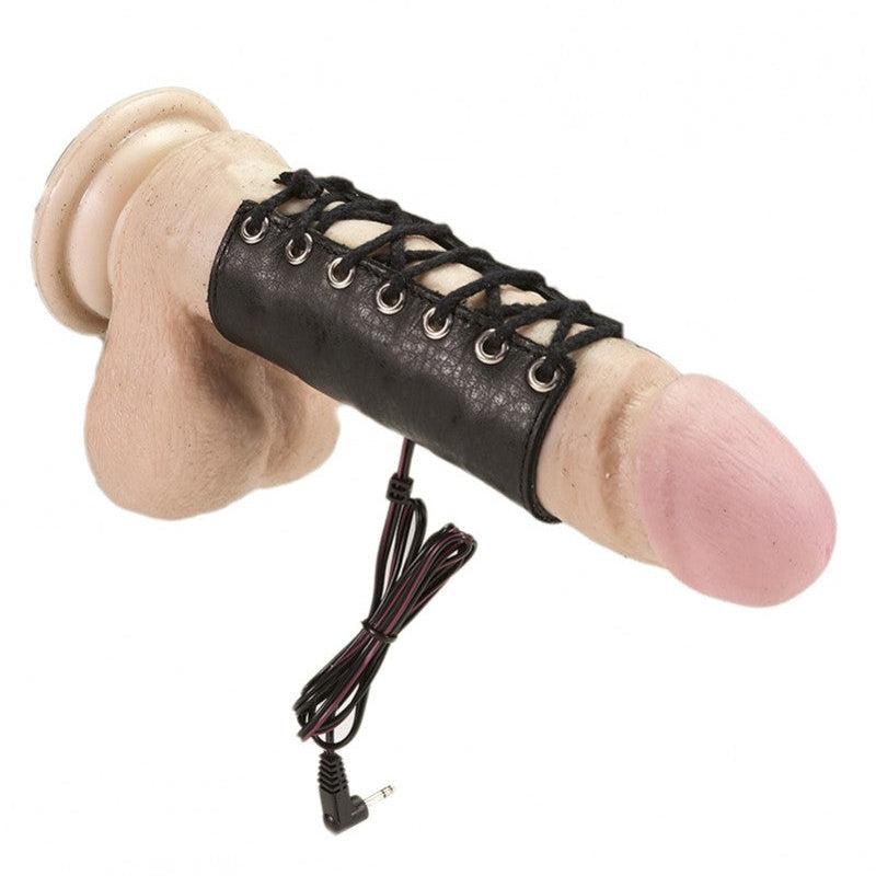 Rimba Electro Sex - Lederen Penisriem/cockstrap bi-polair