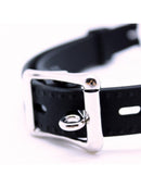 Rimba Latex Play - Gag - Mondknevel Met Hondenbot - Siliconen - Verstelbaar - Zwart