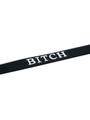 Rimba Latex Play - Halsband - Collar Met Tekst BITCH - Siliconen
