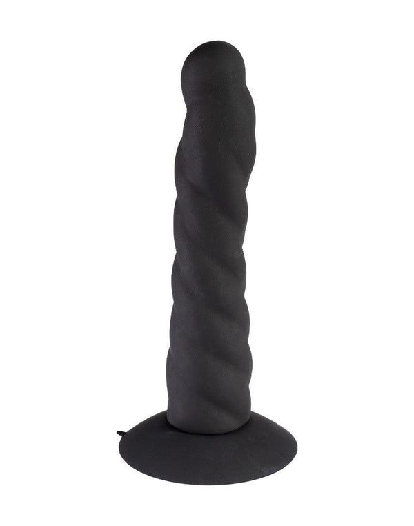 Rimba Latex Play - Strap On Dildo - Verwisselbare Siliconen Dildo voor Strap-on met Zuignap - Zwart-Erotiekvoordeel.nl