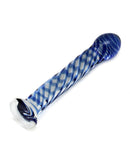 Rimba - Sensual Glass - Glazen Dildo Queeny - Transparant/Rood/Blauw/Geel-Erotiekvoordeel.nl