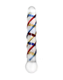 Rimba - Sensual Glass - Glazen Dildo Rachella - Transparant/Rood/Blauw/Geel-Erotiekvoordeel.nl