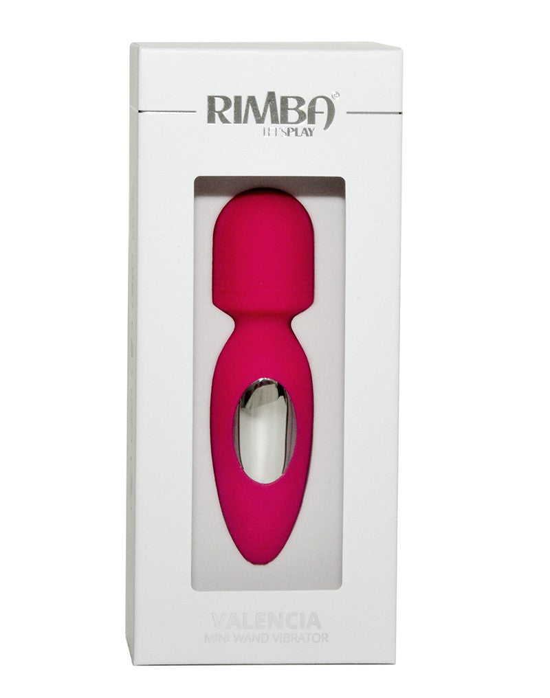 Rimba - Valencia - Mini Wand Vibrator - Roze-Erotiekvoordeel.nl