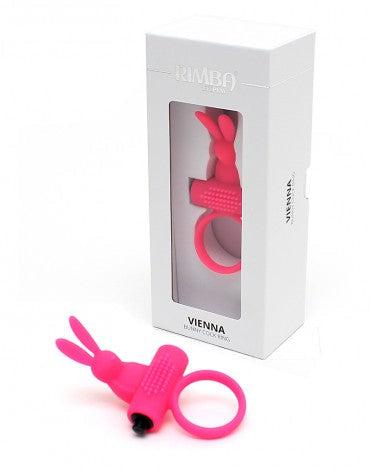 Rimba - Vienna - Vibrerende Cockring Met Clitoris Stimulatie - Roze-Erotiekvoordeel.nl