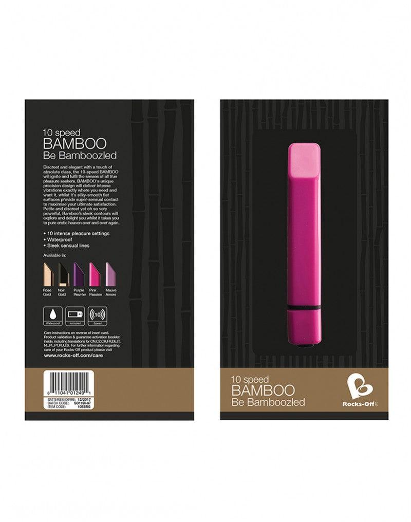 Rocks-off - Bamboo - Mini Vibrator - Rosé Goud-Erotiekvoordeel.nl