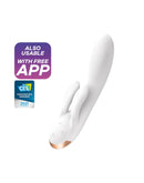 Satisfyer - Double Flex Rabbit - Tarzan Vibrator - Met App Control - Wit-Erotiekvoordeel.nl