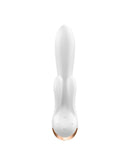 Satisfyer - Double Flex Rabbit - Tarzan Vibrator - Met App Control - Wit-Erotiekvoordeel.nl