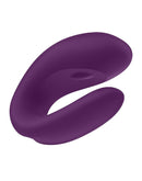 Satisfyer - Double Joy - Partner Vibrator - Met App En Bluetooth - Paars-Erotiekvoordeel.nl