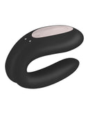 Satisfyer - Double Joy - Partner Vibrator - Met App En Bluetooth - Zwart-Erotiekvoordeel.nl