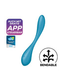 Satisfyer - G-Spot Flex 5+ - Flexibele G-Spot Vibrator - Met App Control - Blauw-Erotiekvoordeel.nl