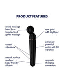 Satisfyer - Planet Wand-er - Wand Vibrator - Zwart & Rosé Goud-Erotiekvoordeel.nl