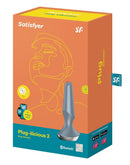 Satisfyer - Plug-ilicious 2 Vibrerende Anale Plug Met App Control - Grijs
