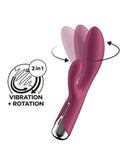 Satisfyer - Spinning Rabbit 1 - Roterende en Vibrerende Rabbit Vibrator - Tarzan Vibrator - Rood-Erotiekvoordeel.nl
