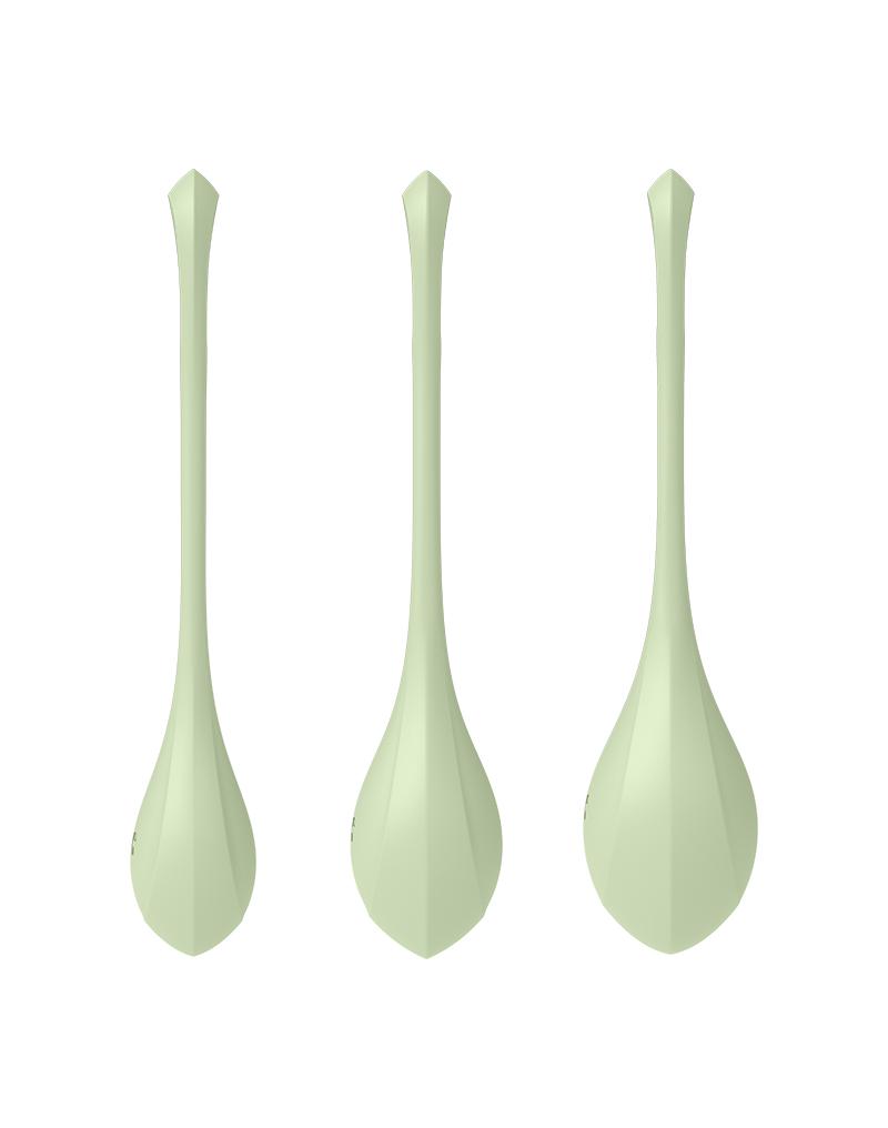 Satisfyer - Yoni Power 2 Kegel Bekkenbodem Training Vaginale Balletjes Set - groen