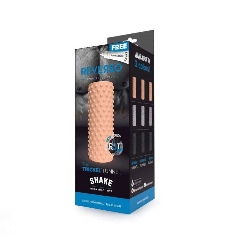 Shake - The Trickle - Masturbator en Penis Sleeve - Lichte Huidskleur-Erotiekvoordeel.nl