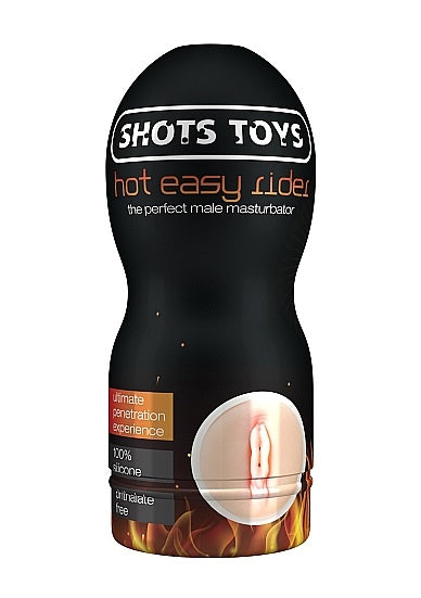 Shots Toys - Hot Easy Rider Kunstvagina Masturbator met Verwarmend Glijmiddel-Erotiekvoordeel.nl