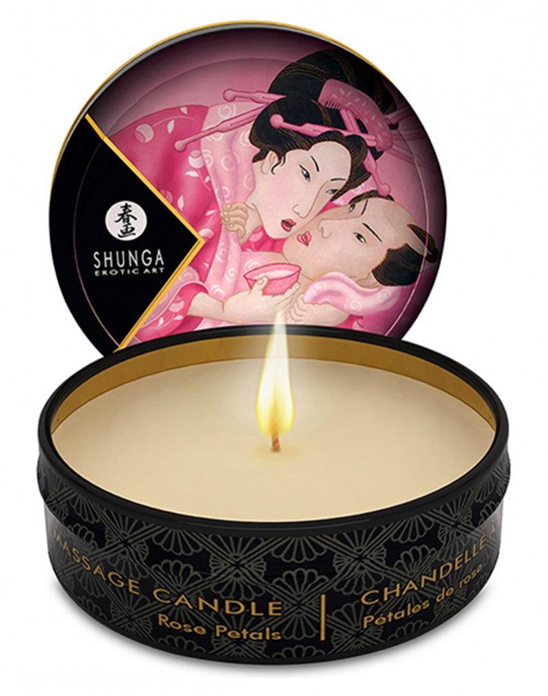 Shunga - Mini Massagekaars - Rose Petals