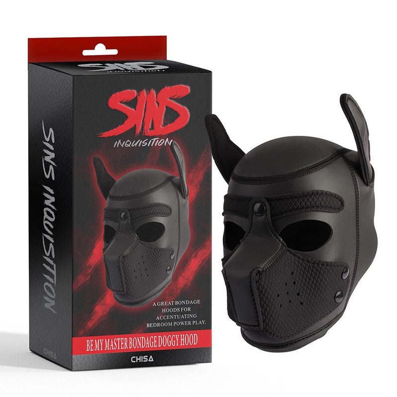 Sins Inquisition - Be My Master Bondage Puppy Hood - Zwart