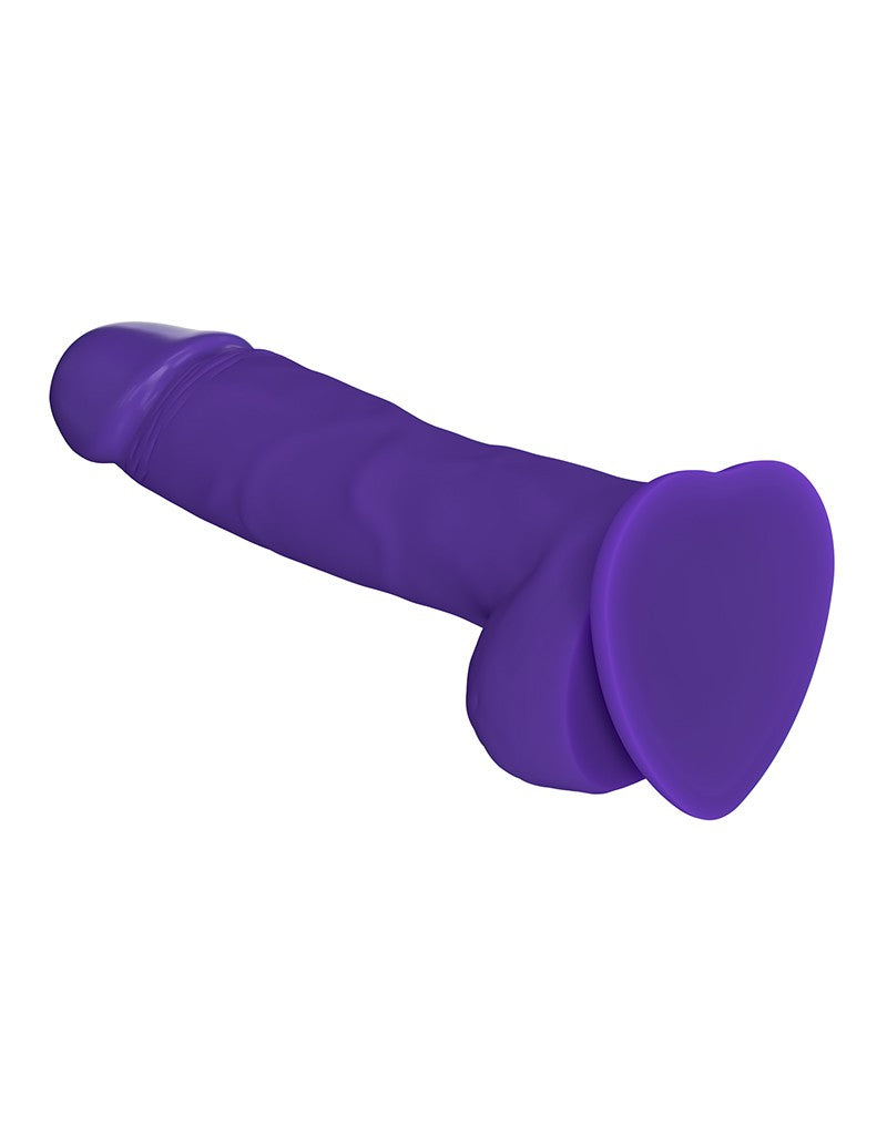 Strap-On-Me - Soft Realistic Dildo Met Zuignap - Paars-Erotiekvoordeel.nl