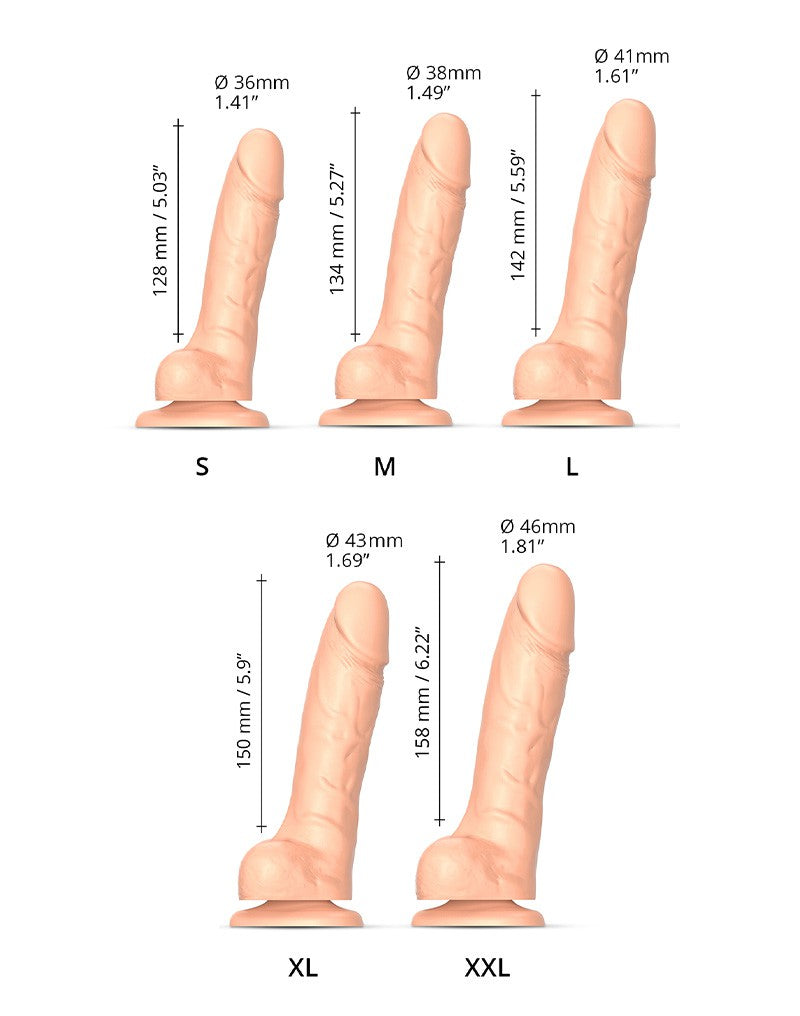 Strap-On-Me - Sliding Skin Realistische Dildo - Lichte Huidskleur-Erotiekvoordeel.nl