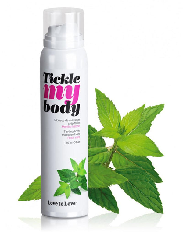 Tickle my Body - Massagemousse - Mint-Erotiekvoordeel.nl