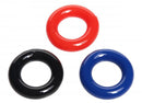 Trinity Vibes Rekbare Cockring Set - 3 Stuks - Rood/Blauw/Zwart-Erotiekvoordeel.nl