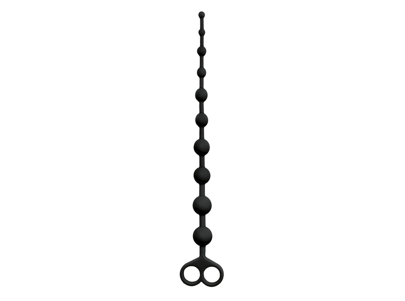 Virgite - Anaal kralen snoer 33.5 cm - Zwart
