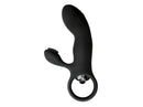 Virgite - Mini Vibrator Met Clitoris Borsteltje - Zwart
