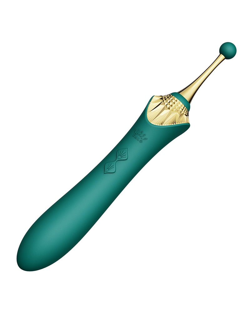 Zalo - Bess - Clitoris Pinpoint Vibrator - Met Extra opzetstukken - Smaragd Groen-Erotiekvoordeel.nl