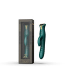 Zalo - Mose - Stotende Tarzan Vibrator - Thrusting Rabbit Vibrator - Smaragd Groen-Erotiekvoordeel.nl