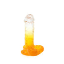Kiotos Cox Color - Gekleurde Dildo 07 - 18 x 4 cm - Transparant/Geel-Erotiekvoordeel.nl
