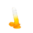 Kiotos Cox Color - Gekleurde Dildo 07 - 18 x 4 cm - Transparant/Geel-Erotiekvoordeel.nl
