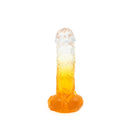 Kiotos Cox Color - Gekleurde Dildo 07 - 18 x 4 cm - Transparant/Geel-Erotiekvoordeel.nl